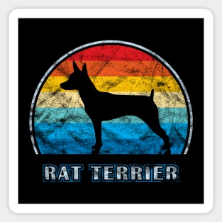 Rat Terrier Vintage Design Dog Sticker